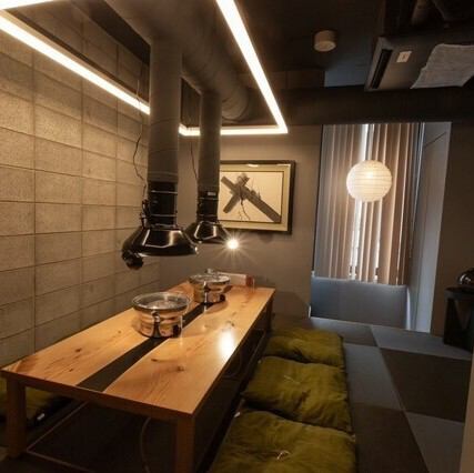 プライベート空間を重視した完全個室を完備しています◎和モダンを基調とした落ち着いた内観で、大切な方とのお食事に最適です。都会の喧騒を忘れる隠れ家のような雰囲気は、デートや接待にもおすすめです。ご希望のお客様はお早めにご予約ください。