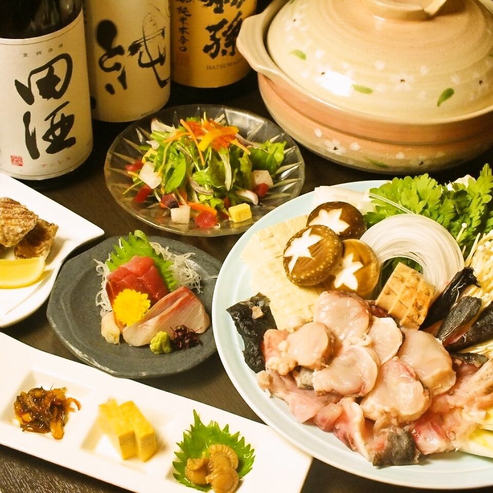 築地買い付けの鮟鱇(あんこう)を贅沢に楽しめるコースは6000円♪