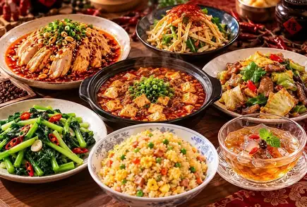 正宗川菜：蜀治蜀口味套餐，含2小時暢飲，售價3,500元（含稅）。生啤酒另加330元。