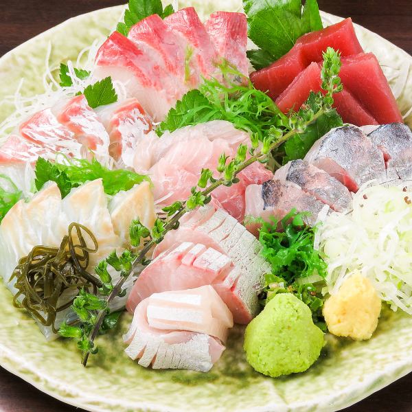 Assortment of five specially selected sashimi