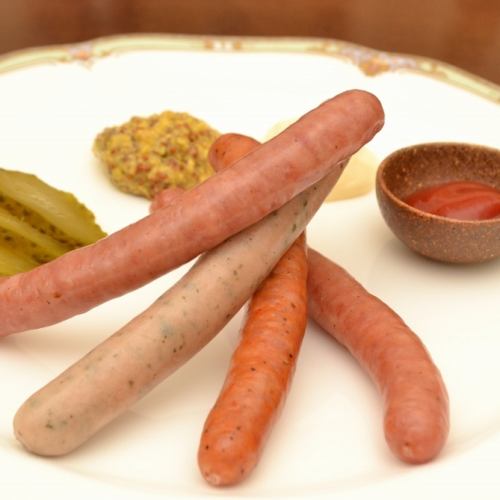Assortment of 4 kinds of Anjo sausages