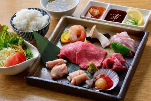 Seafood yakiniku lunch