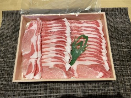 Satsuma chabi pork loin shabu-shabu 500g