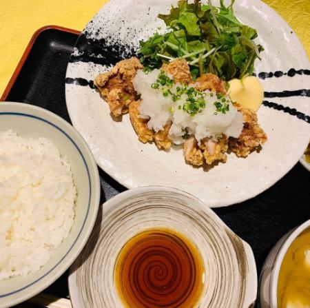 地鶏おろしポン酢定食