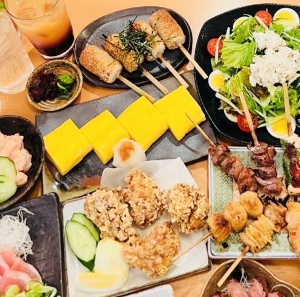 人気の鶏メニューが満載の全10品が堪能できるお薦め宴会コースが4400円(税込)で登場です！