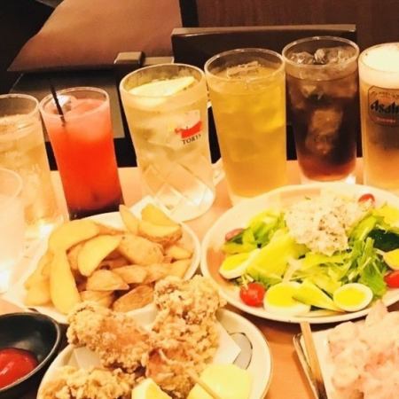 飲み放題　3時間付き　人気メニュー堪能宴会コース5280円(税込)　