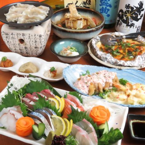 推荐用于各种宴会、欢迎会和欢送会120分钟的无限畅饮套餐3,980日元（含税）起！