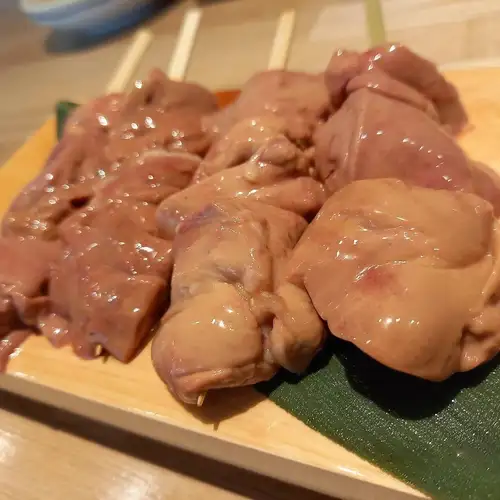 The yakitori grilled over binchotan charcoal is absolutely delicious!