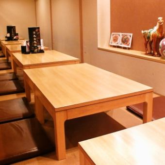 The tatami mat seats where you can relax with your legs broken are also recommended for casual banquets with friends and family meals.You can enjoy cooking and conversation slowly.