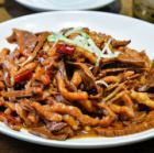 Stir-fried pork with dried bamboo shoots