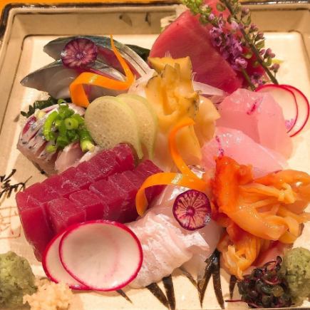 [Omakase Yoshino] A luxurious course with carefully selected spring seafood and Sendai beef, a cut above the rest