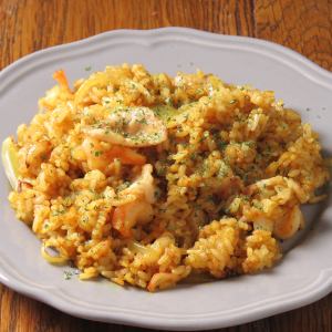 Dry curry pilaf