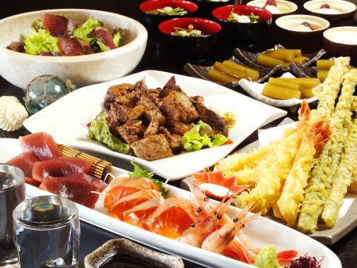 [Banquet course] 7 dishes including fresh sashimi and steak + 120 minutes of all-you-can-drink including draft beer 4,000 yen
