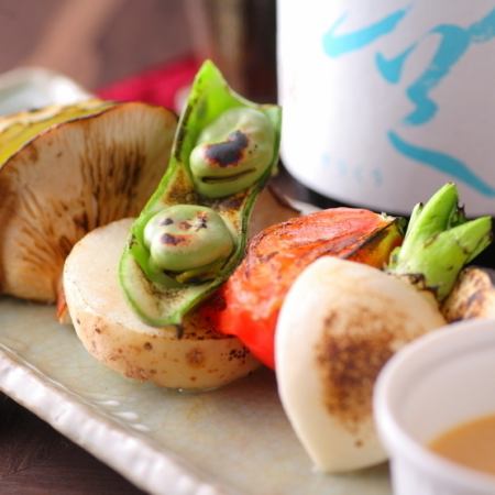 焼きやさいの盛り合わせ玉味噌ソース