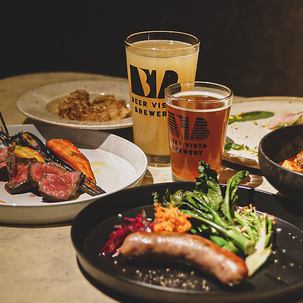 旬の食材を使ったビールに合う料理も一緒に