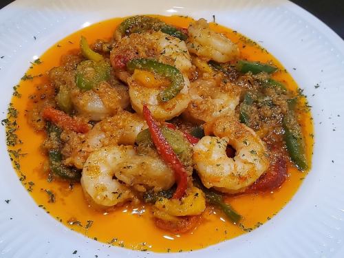 エビのガーリックソテー