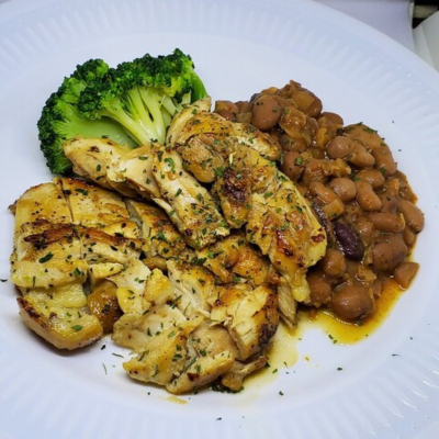 メキシカンチキン豆のペイストとハラペーニョ