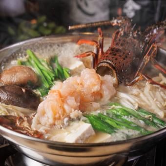 [3 hours all-you-can-drink included] Red course ◎ Tuna mid-fall/Ise lobster hot pot [10 dishes in total/7980 yen → 6980 yen]