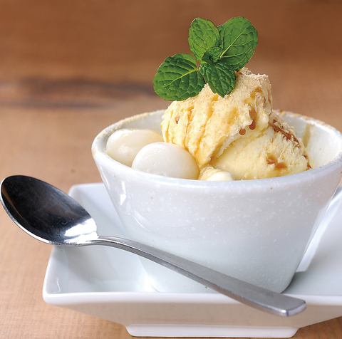 Kinako brown sugar vanilla ice cream