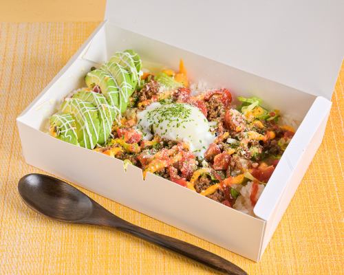 Taco rice bento