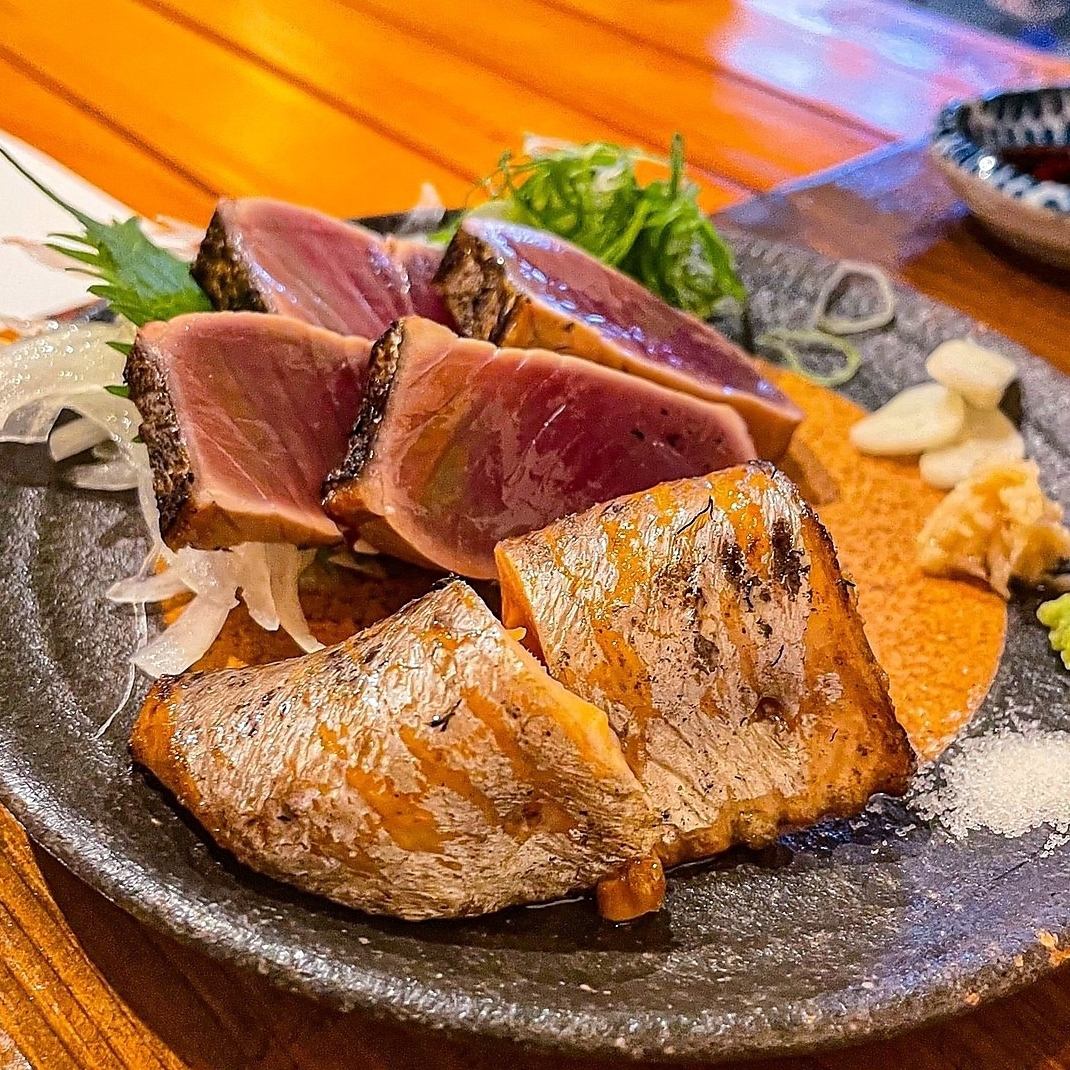 You can enjoy the famous straw-grilled dish, exquisite side dishes, and the chef's proud obanzai!