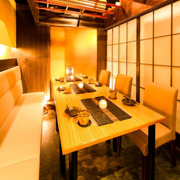 A hideaway space away from the hustle and bustle of Shinjuku.The soft lights create a calm atmosphere.We have private rooms that can be used by both small and large groups without hesitation, as well as large private rooms that can accommodate large groups, so we recommend it for all kinds of banquets.