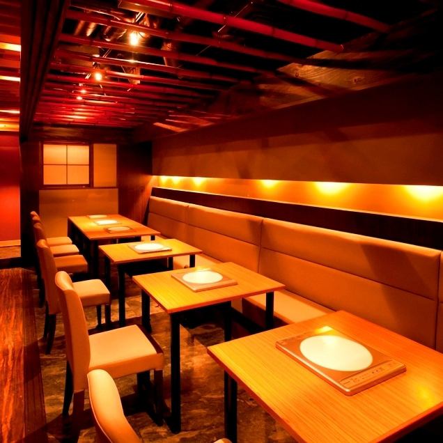 Japanese modern space with indirect lighting ◎Private room suitable for 36 people ~ accommodating 100 people ♪
