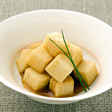 Japanese yam with wasabi soy sauce