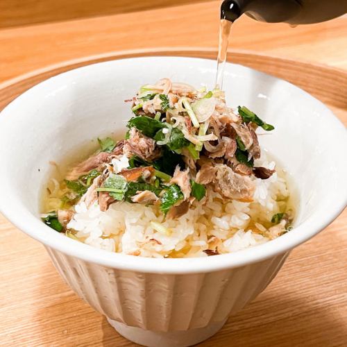 Jidori chicken soup ochazuke