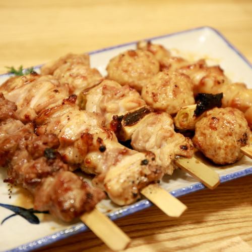 Assortment of 5 pieces of yakitori