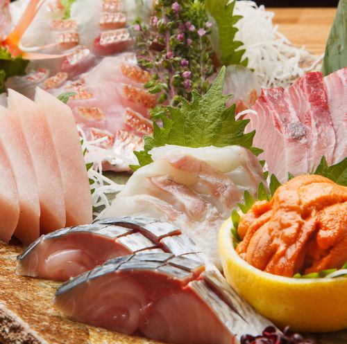 Today's fresh fish sashimi
