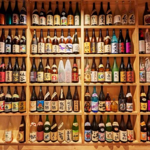 All-you-can-drink local sake from 880 yen