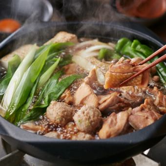 [3-hour all-you-can-drink] Local chicken sukiyaki, chicken tempura, seared chicken, seasonal fish sashimi, and other seasonal dishes "Temiyabi" - 9 dishes total, 5,920 yen ⇒ 5,000 yen