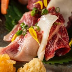 ≪Domestic horse sashimi≫ Marbled