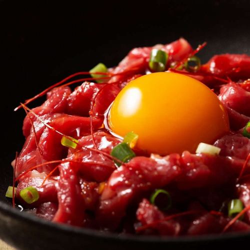 ≪Domestic horse meat sashimi≫ Horse meat yukke