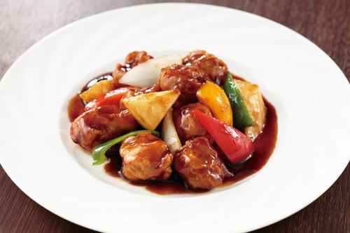 柔らか豚ヒレ黒酢酢豚