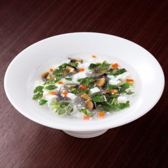 ピータン豆腐スープ