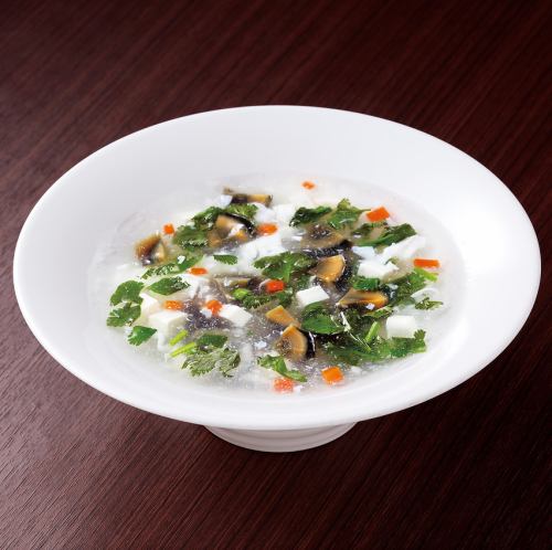 ピータン豆腐スープ