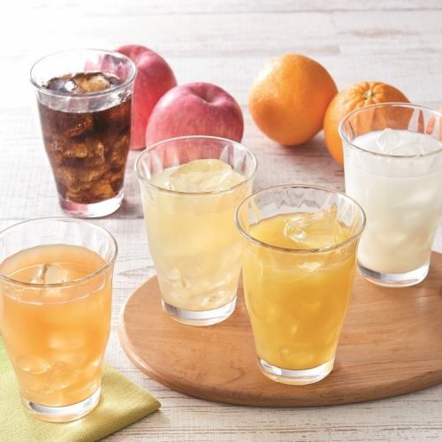 All-you-can-drink soft drinks (12 items)