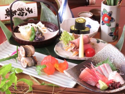 Carefully selected local ingredients [Amatsubo Kaiseki Course] (2 hours all-you-can-drink included) 8 dishes total ⇒ 6,600 yen