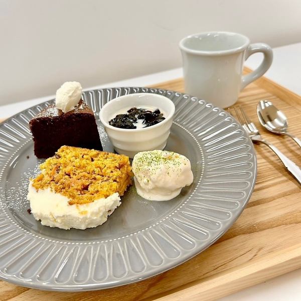 [Delicious cafe time that is good for your body even if you eat a lot ◇] Dessert plate 1,000 yen (tax included) ~