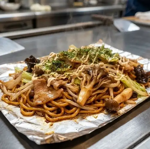 きのこ焼きそば_秋の新メニュー【季節・数量限定】