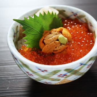 Sea urchin salmon roe rice (small bowl)