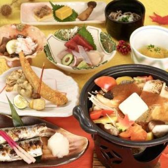 [Food only] Enjoy autumn seafood to your heart's content at the "Akiurara Banquet"