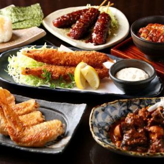 8道菜「名古屋體驗套餐」+3小時無限暢飲