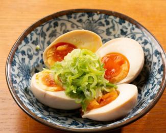 Boiled egg from a yakitori restaurant