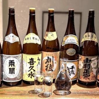 【地酒30種飲み放題】秋田の酒蔵３０蔵を網羅した２時間飲み放題　1980円(税込)