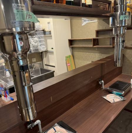 １F　2名様用カウンター席です