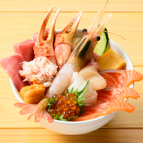 【小樽朝市の恵み贅沢特上丼】小樽朝市丼（特上）　