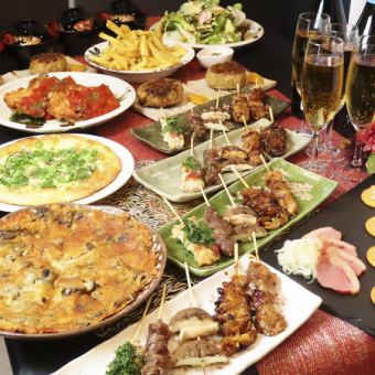 飲み放題付き！全10品男子会プラン　4840円（税込）